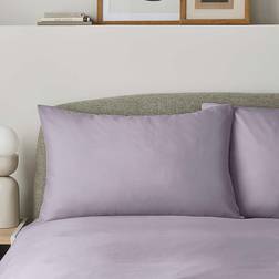 Dunelm Super Soft Standard Pillow Case Purple (76x48cm)