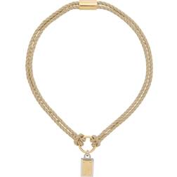 Dolce & Gabbana Marina Cord Necklace - Gold/Palladium/Beige