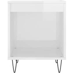 vidaXL 830720 High Gloss White Bedside Table 35x40cm