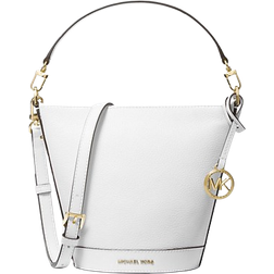 Michael Kors Townsend Small Pebbled Leather Crossbody Bag - Optic White