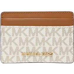 Michael Kors Logo Card Case - Vanilla