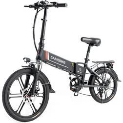 Samebike 20LVXD30-II Folding Electric Bicycle with Removable Battery Black Unisex