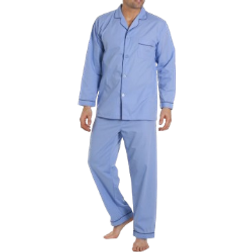 Camille Classic Style Mens Full Length Pyjama Sets - Blue