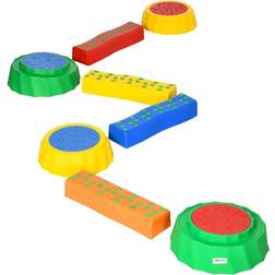 OutSunny Stepping Stones Balance Beam 8 pcs