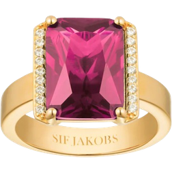 Sif Jakobs Roccanova Ring - Gold/Emerald/Transparent