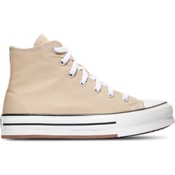 Converse Big Kid's Chuck Taylor All Star EVA Lift Hi - Tan/White