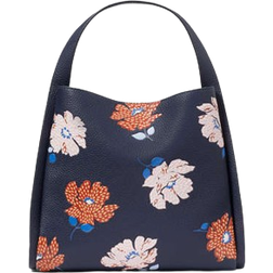 Kate Spade Knott Dotty Floral Embossed Medium Tote Bag - Parisian Navy Multi