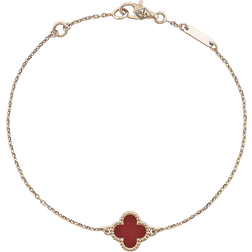 Van Cleef & Arpels Sweet Alhambra Bracelet - Rose Gold/Carnelian