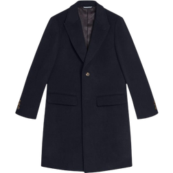 Ted Baker Wilding Wool Blend Overcoat - Navy