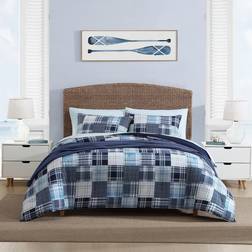 Nautica Mason Patchwork Bedspread Blue (223.5x172.7cm)