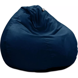 Rucomfy Luxury Velvet Slouchbag Peacock Blue Bean Bag