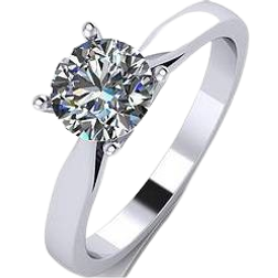 Solitaire Ring - Silver/Transparent