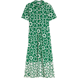 White Stuff Rua Jersey Print Midi Dress - Green Print