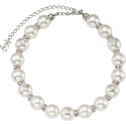 Jimmy Choo Choker - Silver/Pearls/Transparent