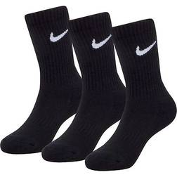 Nike Little Kid's Dri-Fit Crew Socks 3-pack - Black