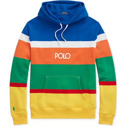 Polo Ralph Lauren Men's Logo Striped Fleece Hoodie - Blue Saturn Multi