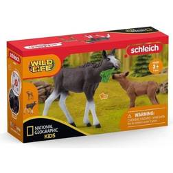 Schleich Wild Life Moose with Calf 42603