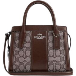 Coach Andrea Carryall Bag In Signature Jacquard - Sv/Oak/Maple