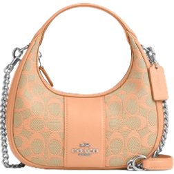 Coach Carmen Mini In Signature Jacquard Crossbody Bag - Sv/Faded Blush