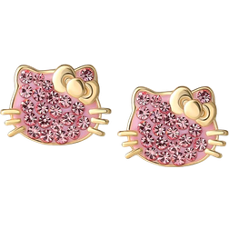 Macy's Hello Kitty Stud Earrings - Gold/Pink