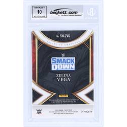 Panini America Zelina Vega WWE Autographed 2023 Panini Select Selective Swatches Relic SW-ZVG Beckett Fanatics Witnessed Authenticated 10 Card