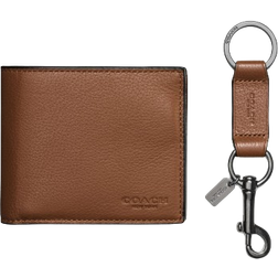 Coach Boxed 3 In 1 Wallet Gift Set - Dark Saddle