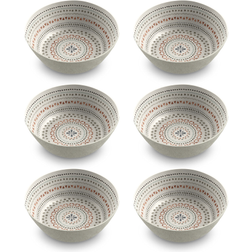 TarHong Mandala Planta Dessert Bowl 19.1cm 6pcs 1.24L