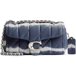 Coach Tabby Shoulder Bag 20 With Quilting And Tie Dye - Silver/Midnight Navy Multi