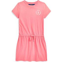 Polo Ralph Lauren Kid's Big Pony Logo Cotton Jersey T-shirt Dress - Pink