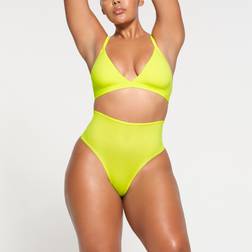 SKIMS High-Waisted Thong Yellow Fits Everybody Daffodil