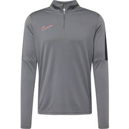 Nike Men's Academy Dri-FIT 1/2-Zip Football Top- Iron Grey/Black/Sunset Pulse