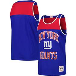 Mitchell & Ness New York Giants Royal/Red Heritage Colorblock Tank Top