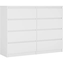 3XE LIVING XLIV1006 Off White Chest of Drawer 138.6x102cm