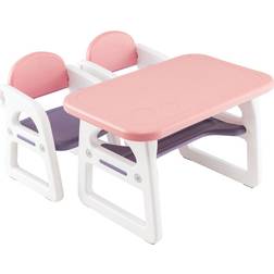 Costway Table & Chair Set with Building Blocks