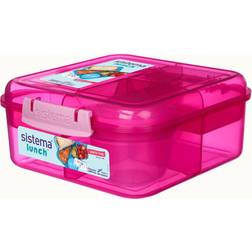 Sistema Bento Cube with Yogurt Pot Food Container 1.25L