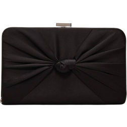 Phase Eight Satin Clutch Bag - Black