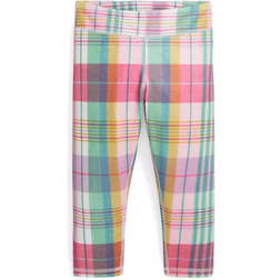 Polo Ralph Lauren Toddler Madras-Print Performance Crop Leggings - Pastel Madras with Sweet Corn