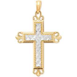 Macy's Ornate Cross Pendant - Gold/Silver