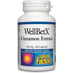 Natural Factors WellBetX Cinnamon Extract 60 pcs