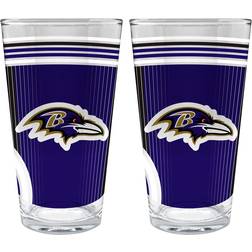 Great American Products Baltimore Ravens Beer Glass 47.3cl 2pcs