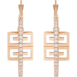 Givenchy 4G Hoop Earrings - Rose Gold/Transparent