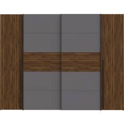 Zipcode Design Debarr 4 Door Brown/Grey Wardrobe 270.3x210cm