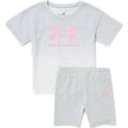 Under Armour Girl's Fade T-shirt/Shorts Set - Grey