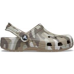 Crocs Kids Classic Camo Clog - Mushroom/Multi