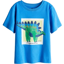 H&M Kid's Printed T-shirt - Bright Blue/Dinosaur (1216652038)