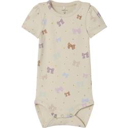 Name It Jannica Short Sleeved Romper - Birch (13237585)