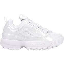 Fila Disruptor II Shine Metallic Lace Up Sneakers White