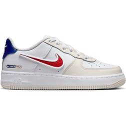 Nike Air Force 1 LV8 GS - White/Gym Red/White/Deep Royal Blue