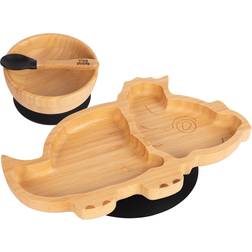 Tiny Dining Dani the Dinosaur Bamboo Suction Dinner Set