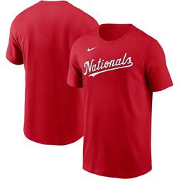 Nike Men's Red Washington Nationals Fuse Wordmark T-shirt